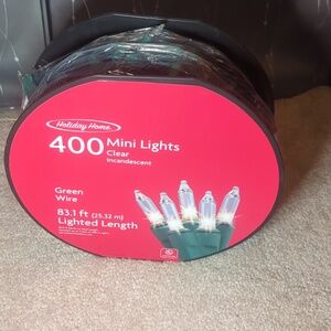 Holiday Home 400 Mini Clear Lights